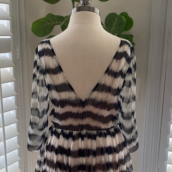 Tracy reese ikat zebra dress 100% silk size 6 - Picture 6 of 6